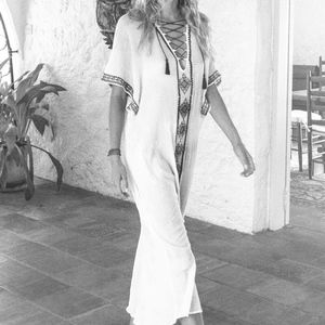 NWT VITAMIN A ISABELL MAXI CAFTAN COVER DRESS XS/S